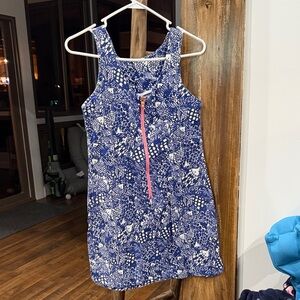 Lilly Pulitzer Navy and White Ladies Dress with Pink Accent - Target Line